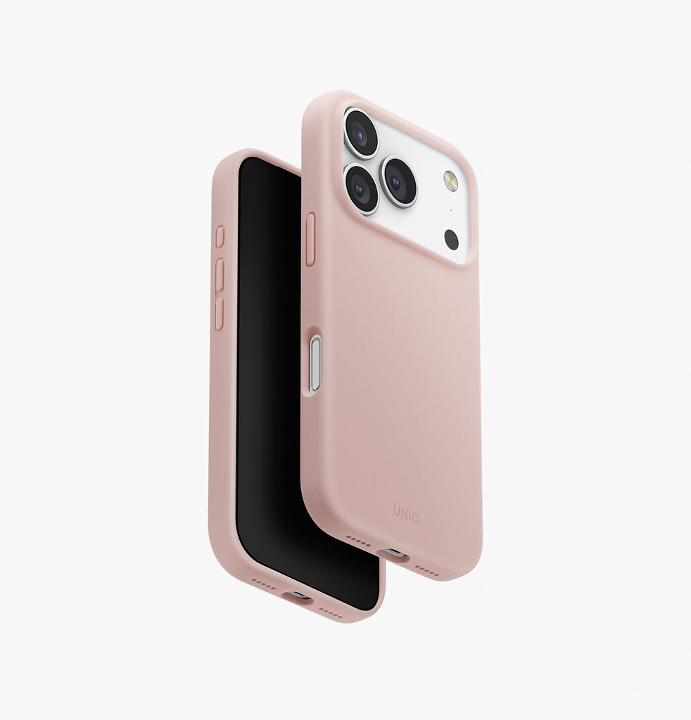 Uniq Hybrid Lino MagSafe Case for iPhone 17 Pro Max | Blush Pink Uniq Hybrid Lino MagSafe Case for iPhone 17 Pro Max | Blush Pink